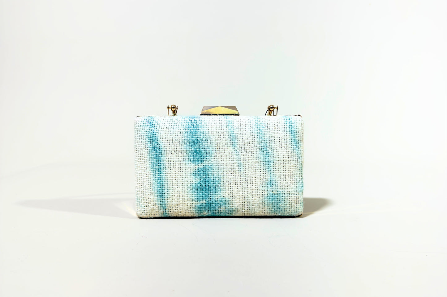 Tie-dye patterned clutch bag