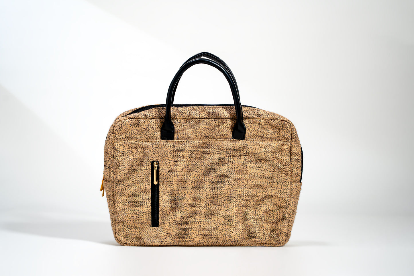 Jute Laptop Bag with Front Pocket (J-0073)